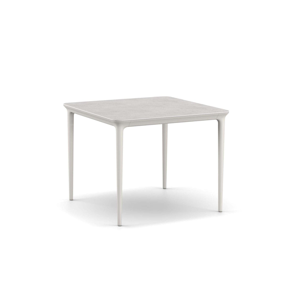 Dedon Bellmonde Table repas S, 95x95cm, avec plateau mineral composite Lipari 304 - Mineral Grey 347