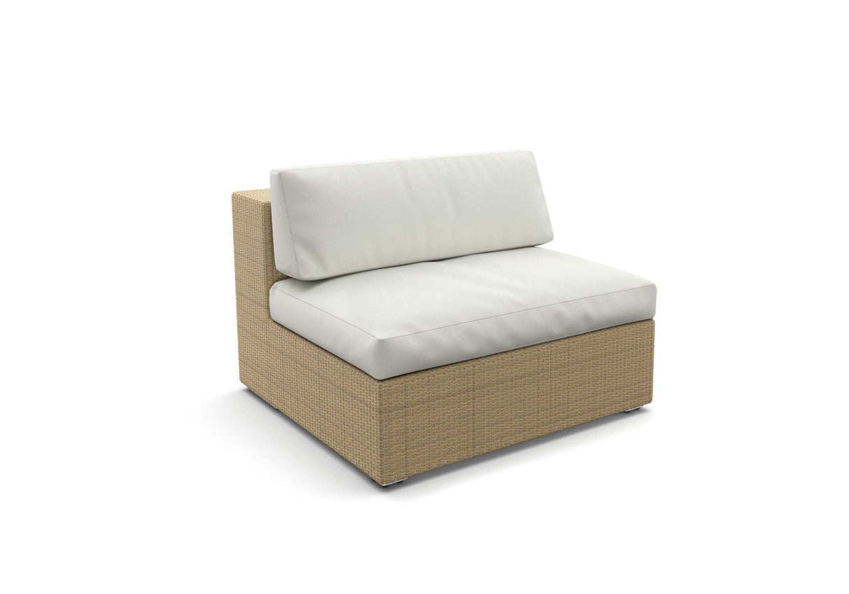 Dedon Lounge Center Module XXL, Coussins non inclus Bleach 066