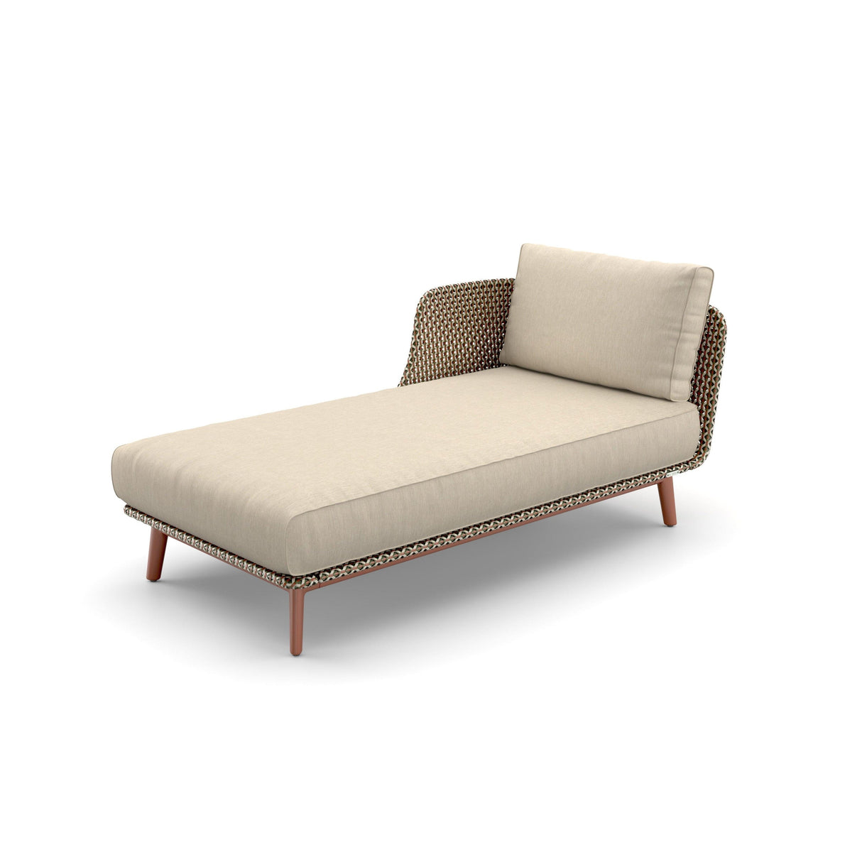 Dedon Mbarq Daybed Right, Coussins non inclus Chestnut 151