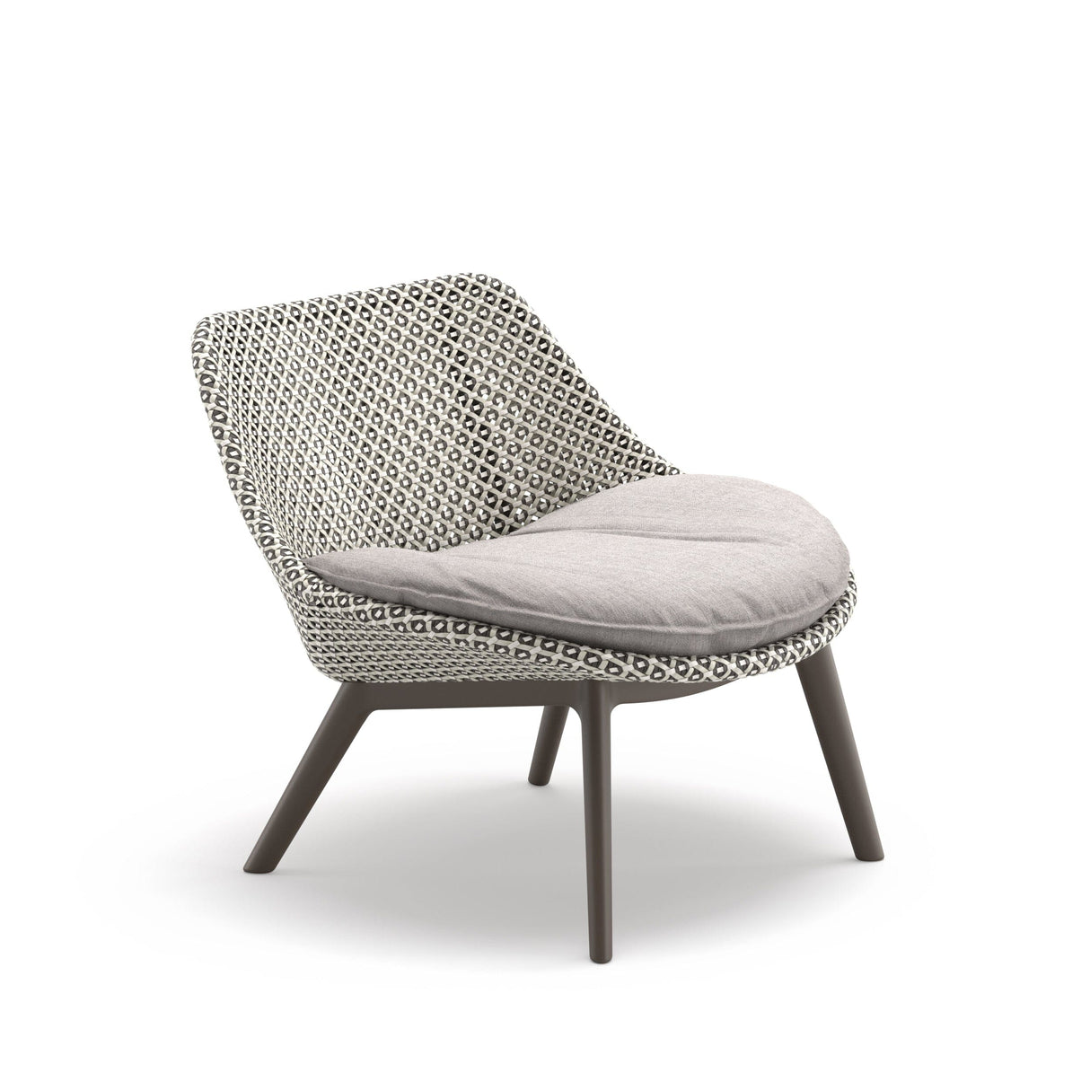 Dedon Mbrace ALU Club chair, Coussins non inclus Pepper 115 / Black Pepper 317