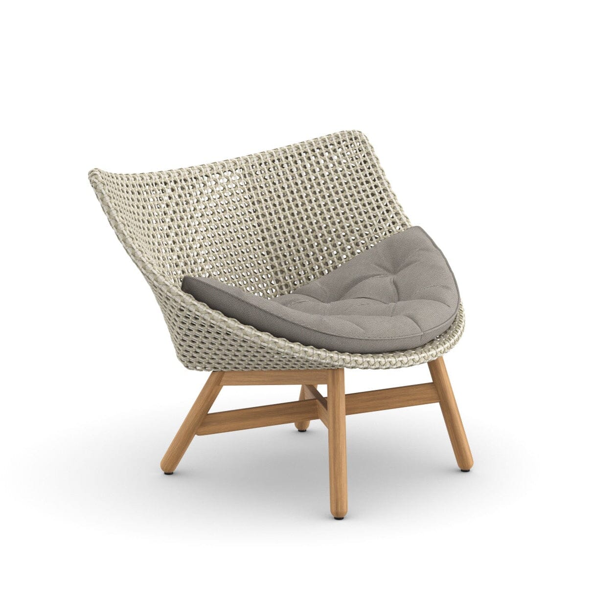 Dedon Mbrace ALU Lounge chair, Coussins en sus Sea Salt 140