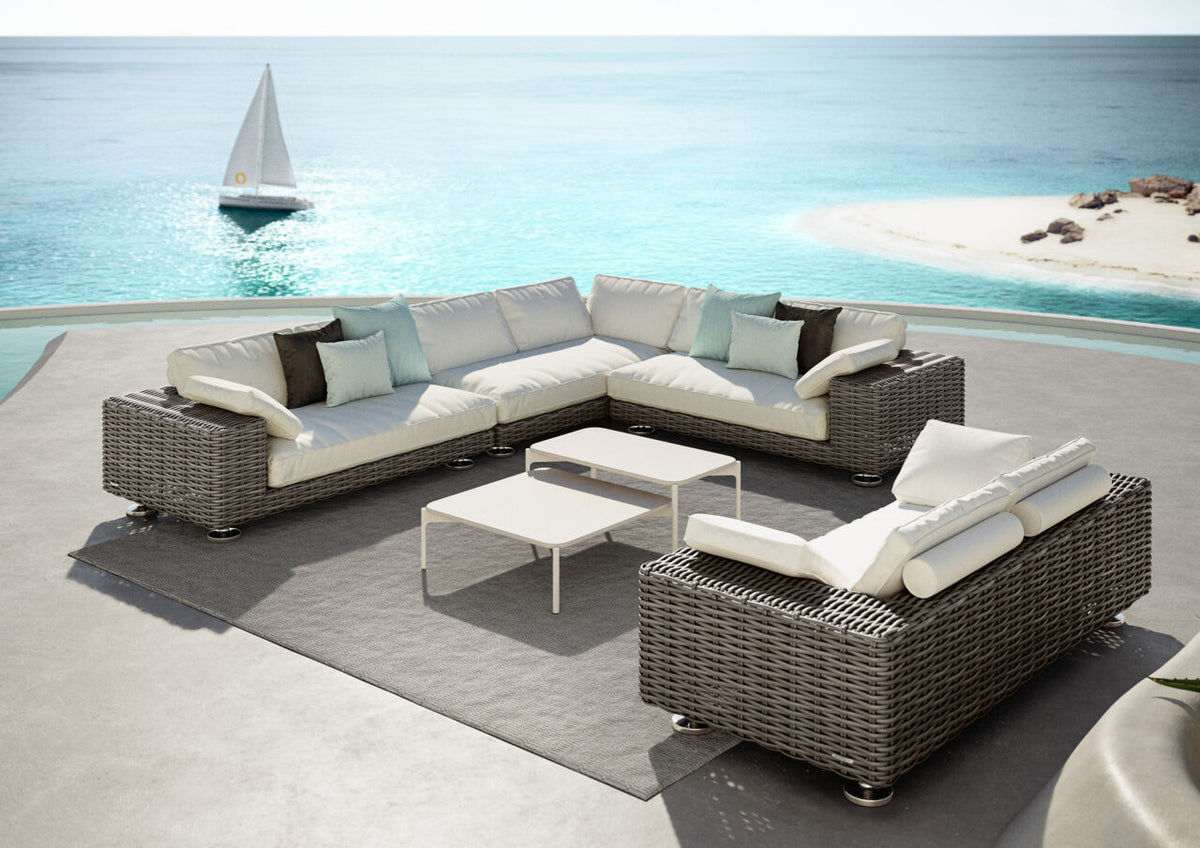 Dedon Paros 3-seater / Canapé 3 places, Coussins non inclus
