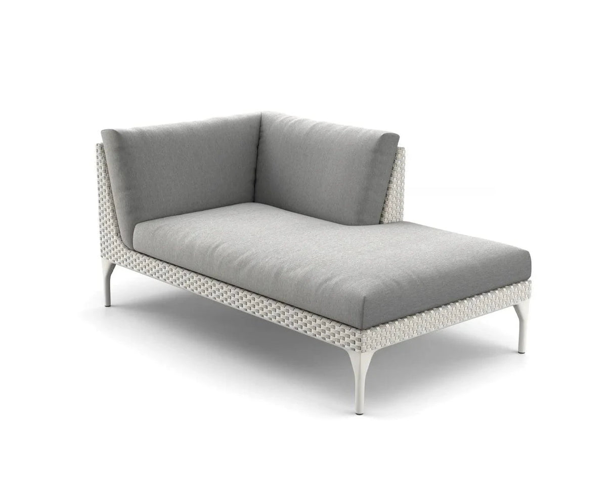 Dedon Mu Daybed Left, Coussins en sus Mystique Dusk Lipari 216