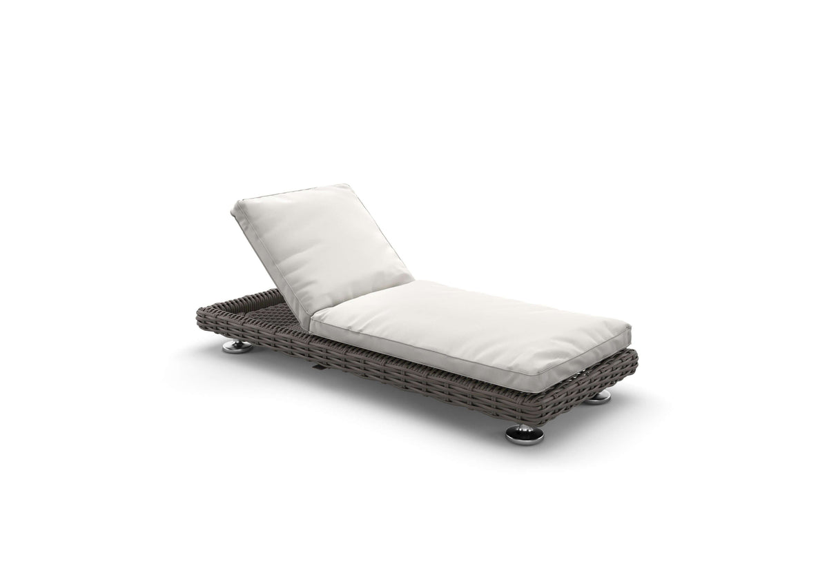 Dedon Paros Beach Chair, Coussins en sus Silt 162