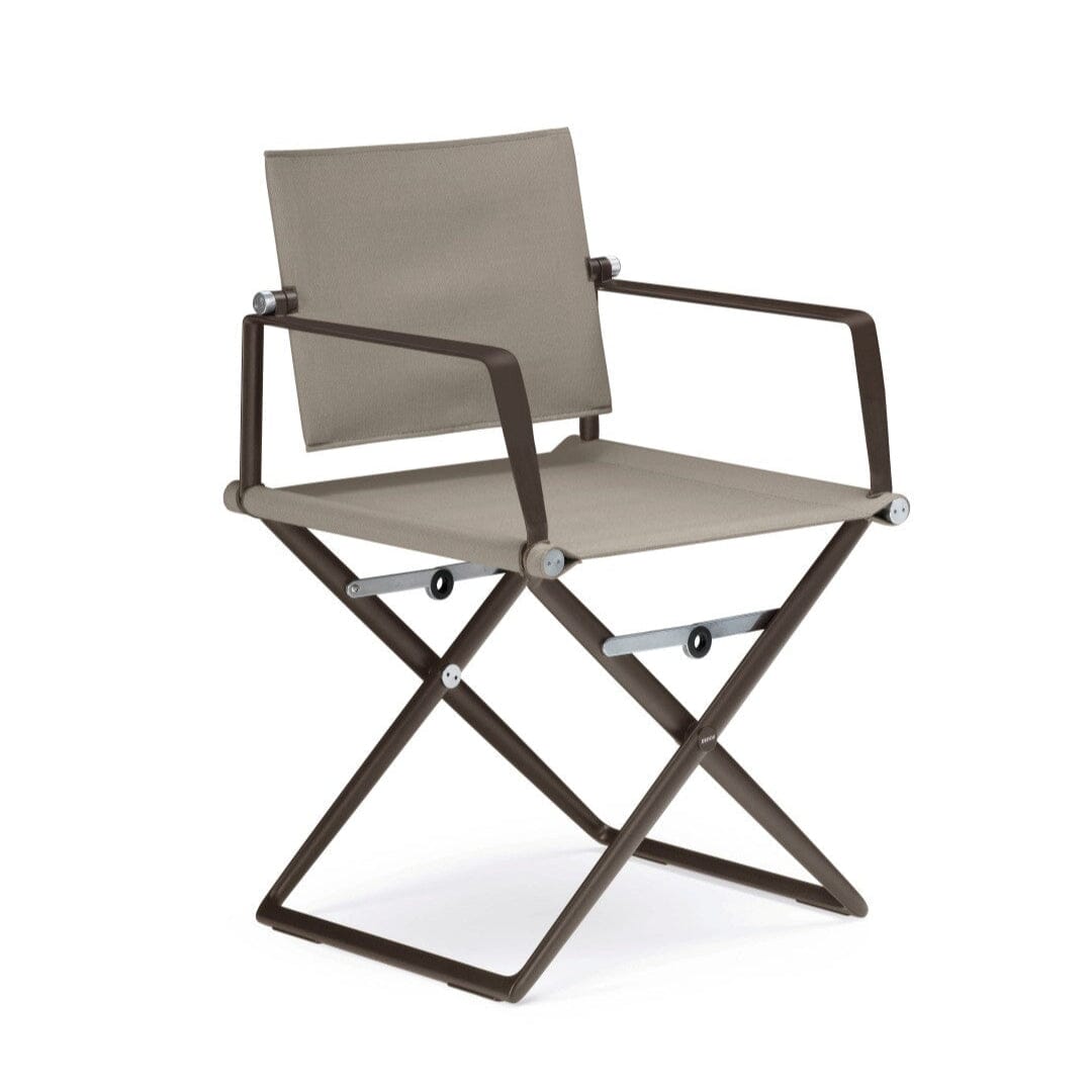 Dedon Seax Fauteuil repas Black Pepper 317 - Sail Taupe 625