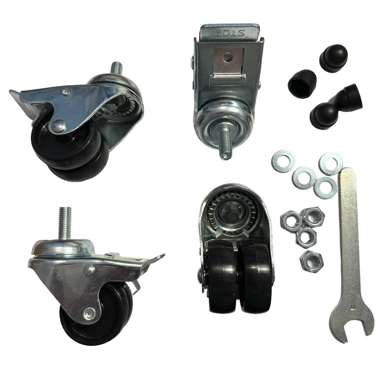 Delschen Kit de 4 roues pour socles en acier Type A/B