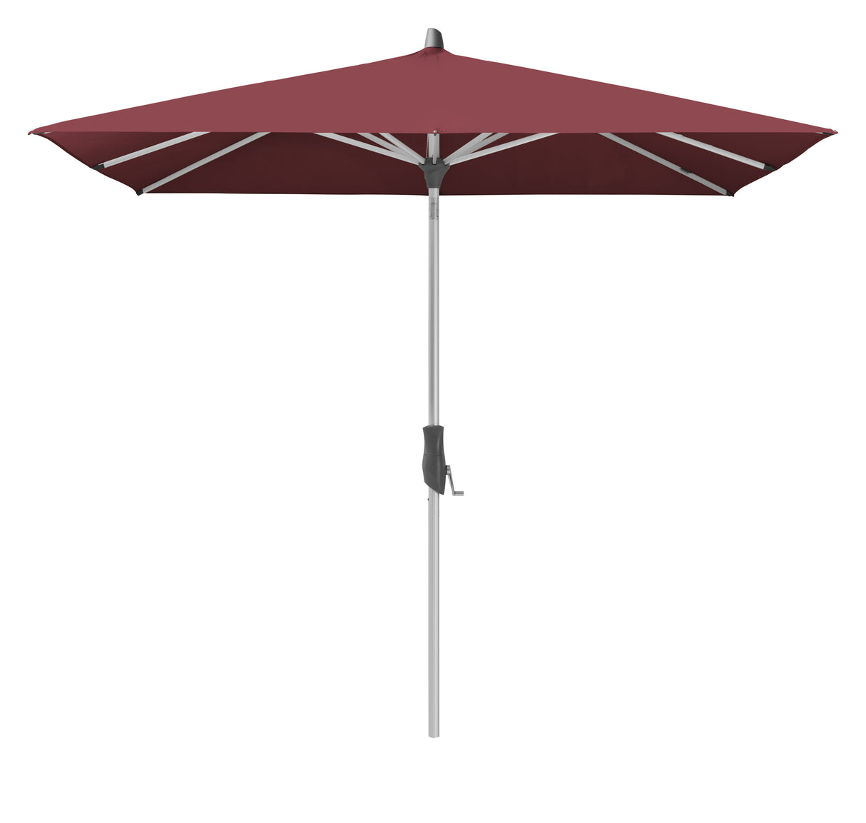 Glatz Parasol ALU-TWIST carre Cat.5 644 Merlot
