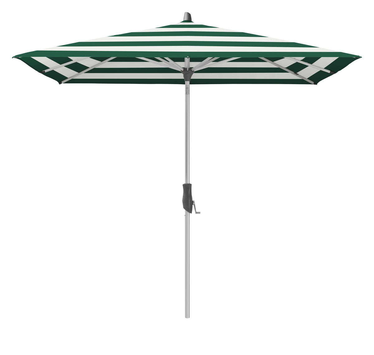 Glatz Parasol ALU-TWIST carre Cat.5 589 Green Stripe