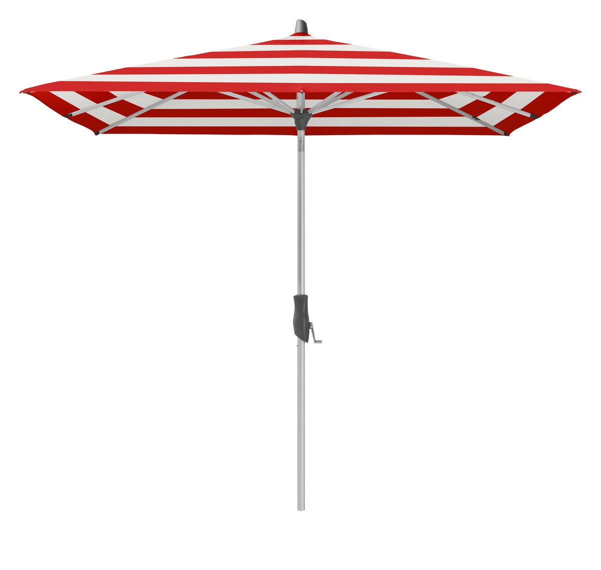 Glatz Parasol ALU-TWIST carre Cat.5 800 Red Stripe