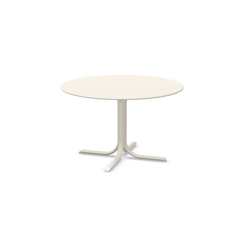 Emu 1156 Table Système Table Fixe ronde Ø117cm Bords arrondis Matt White 23