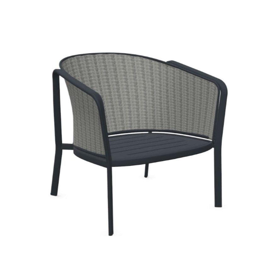 Emu 1216 Carousel Fauteuil Club Lounge Alu-Thick Twist Rope Antique Iron 22 / Corde Melange Grey 18