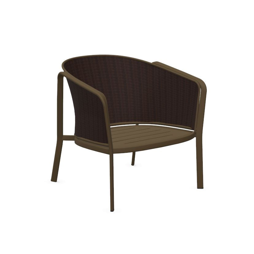 Emu 1216 Carousel Fauteuil Club Lounge Alu-Thick Twist Rope Indian Brown 41 / Corde Melange Brown 19