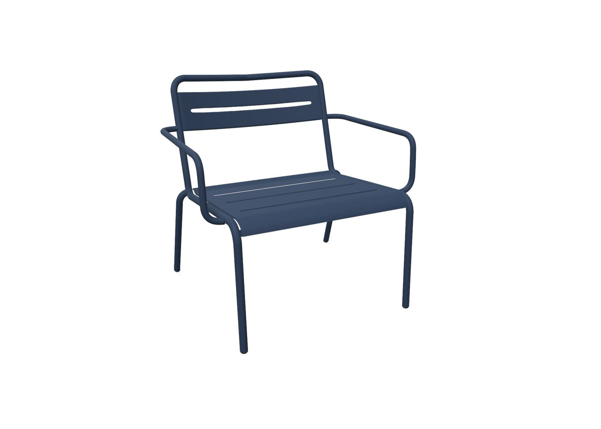 Emu 1363 Star Fauteuil Club Lounge Alu Sapphire Blue 43
