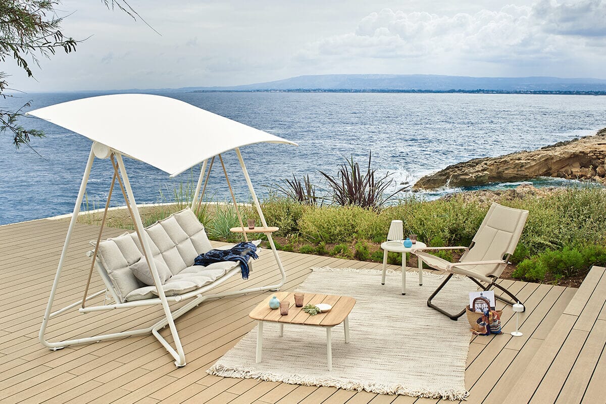 Emu 180 Reel Balancelle, coussins et toit en sus