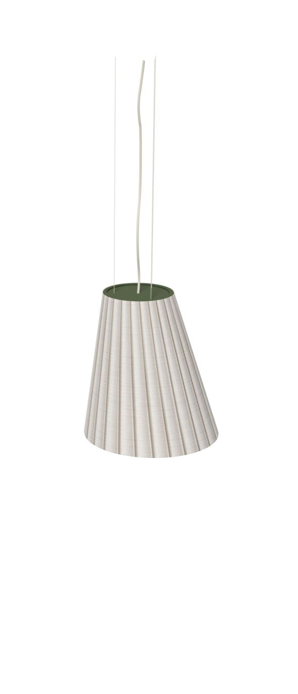 Emu 2003 Cone Lampe Suspendue Military Green 17 / Printed Fabric 900/99