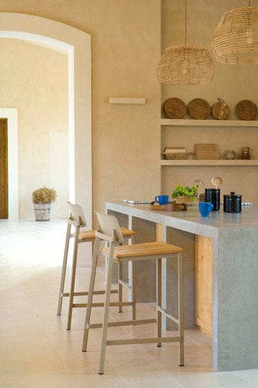 Emu 253 Shine Tabouret de bar assise en teck