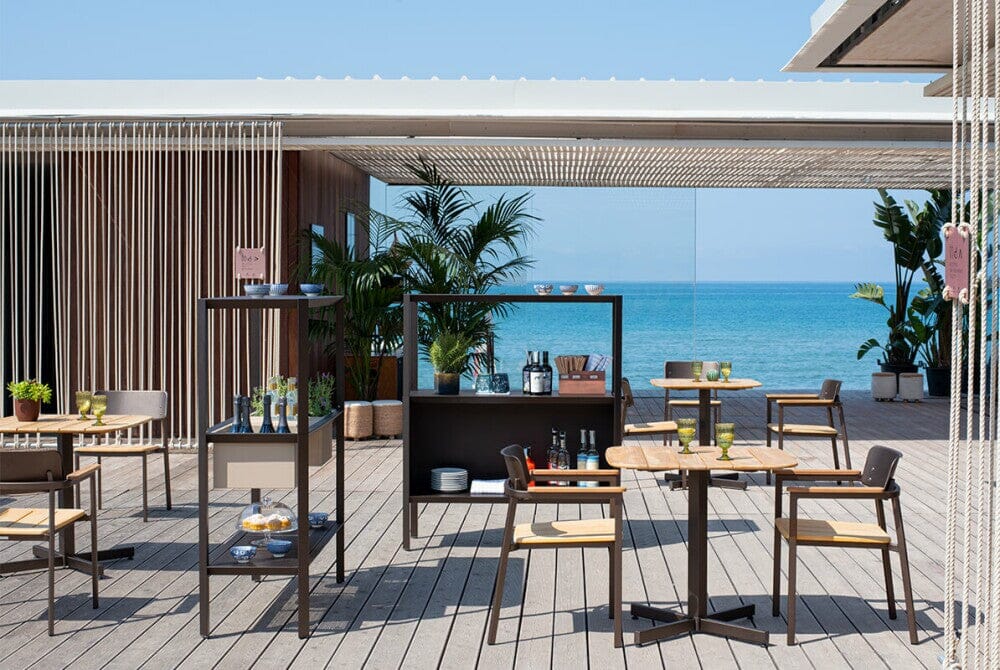 Emu 253 Shine Tabouret de bar assise en teck