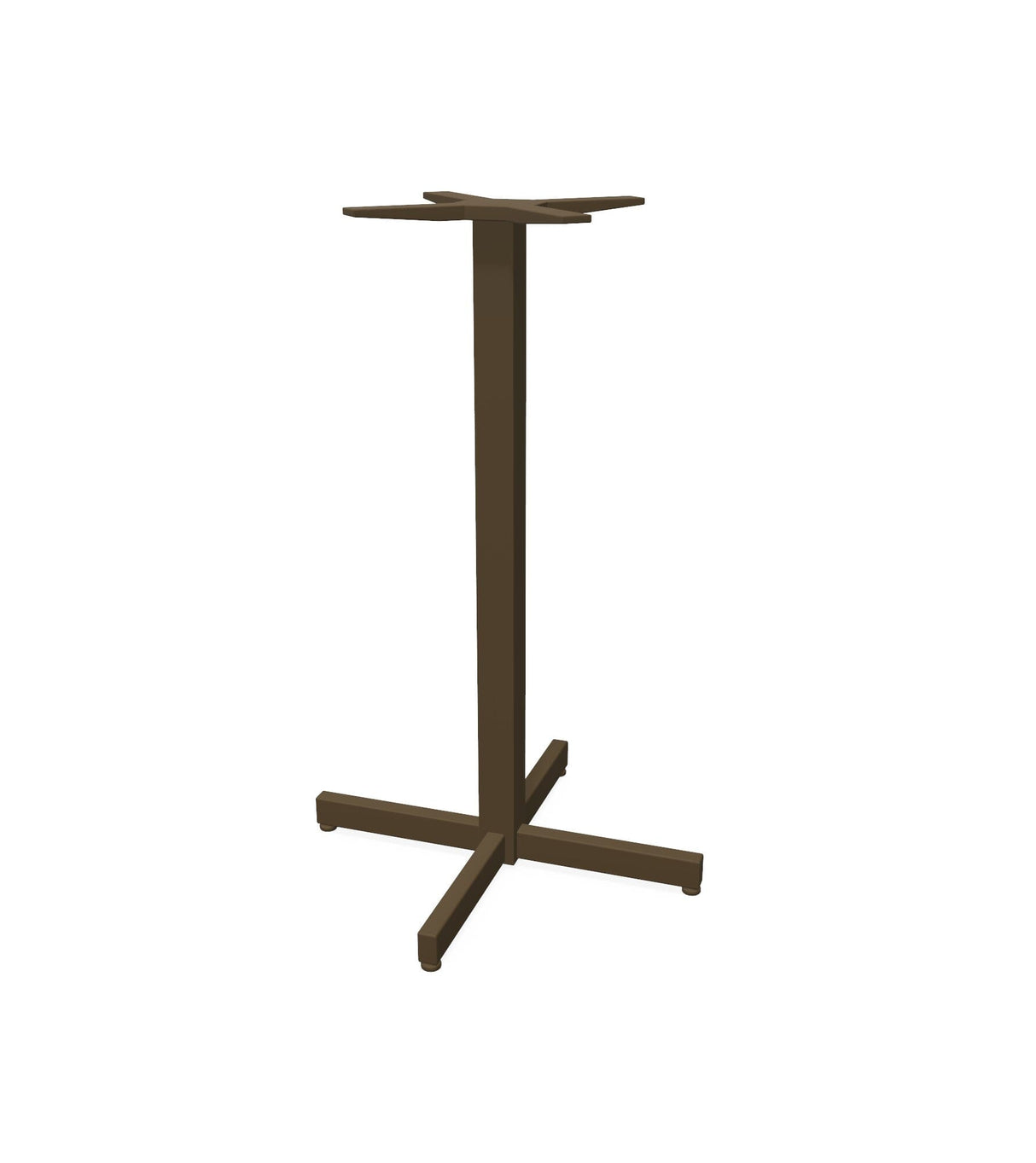 Emu 255 Shine Piètement de table de bar H=105cm - Plateau en sus Indian Brown 41