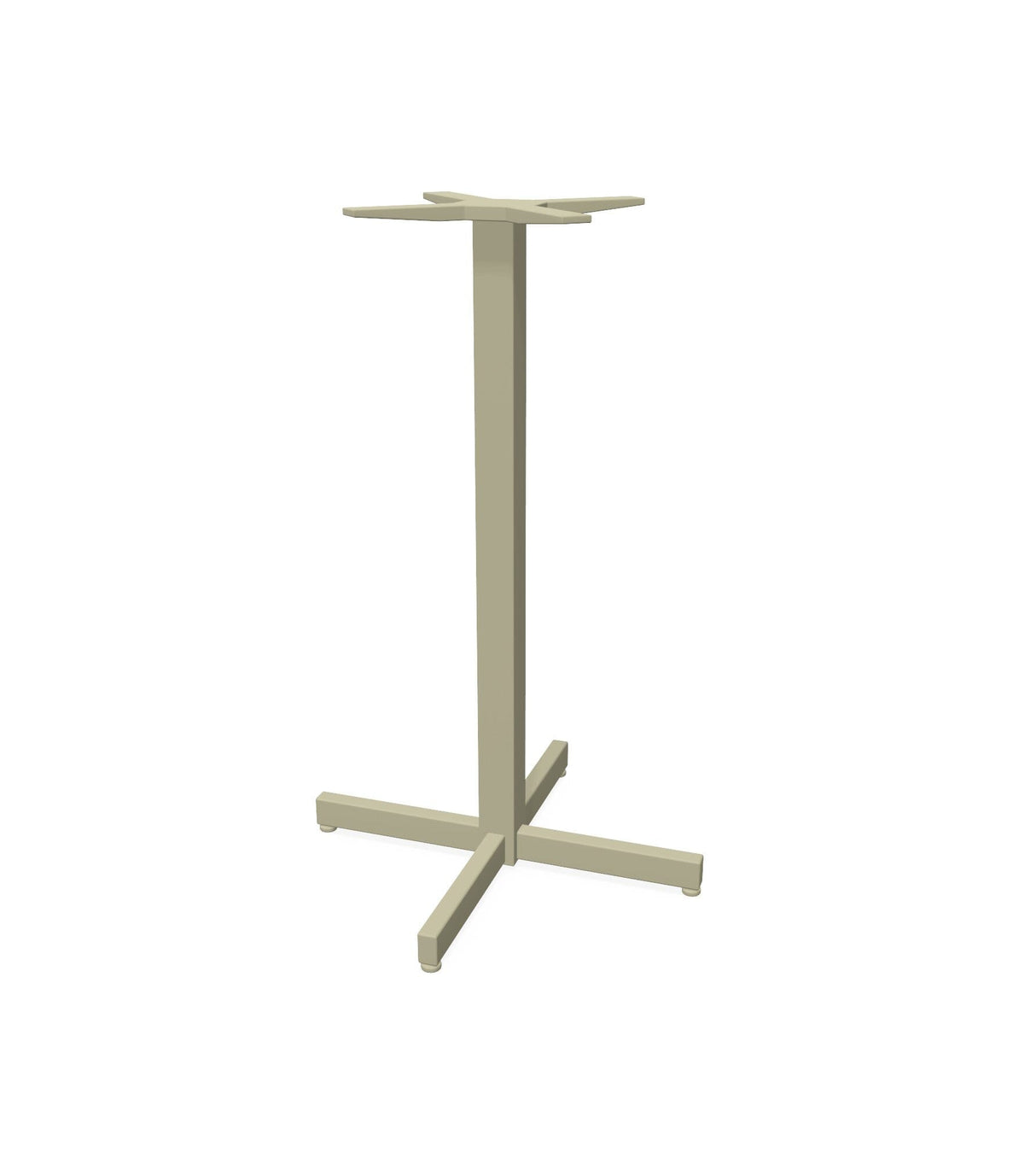 Emu 255 Shine Piètement de table de bar H=105cm - Plateau en sus Taupe 71