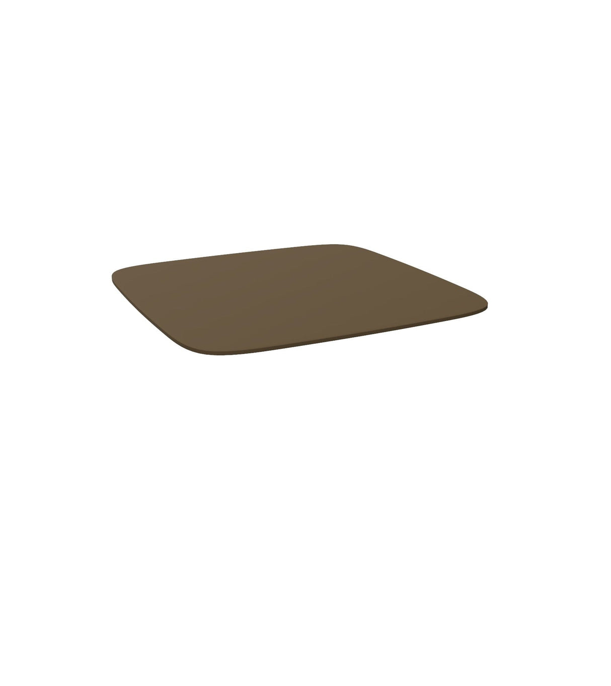 Emu 256 Shine Plateau de table HPL 79x79cm - Piétement en sus Indian Brown 41