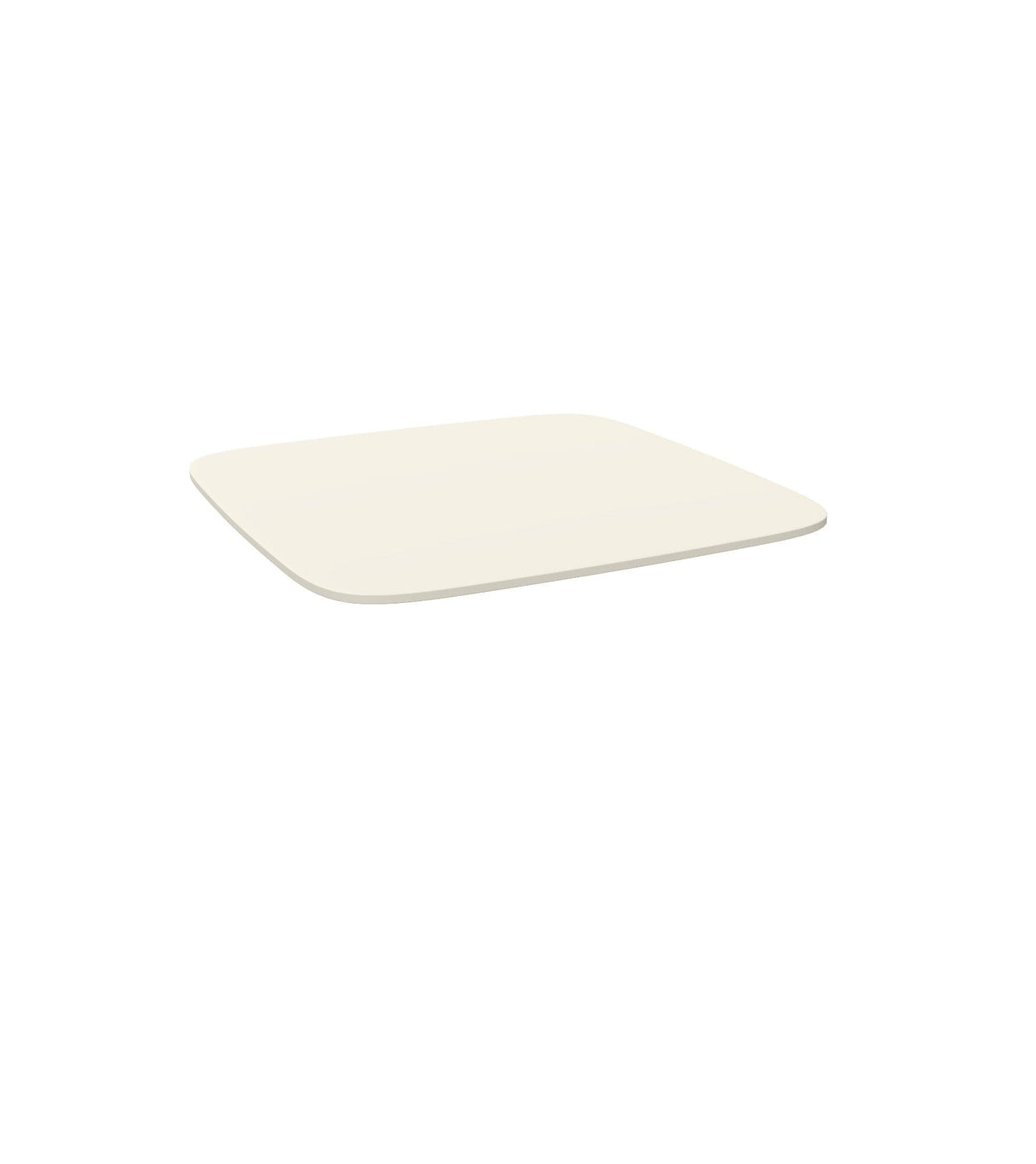 Emu 258 Shine Plateau de table HPL 60x60cm - Piétement en sus Matt White 23