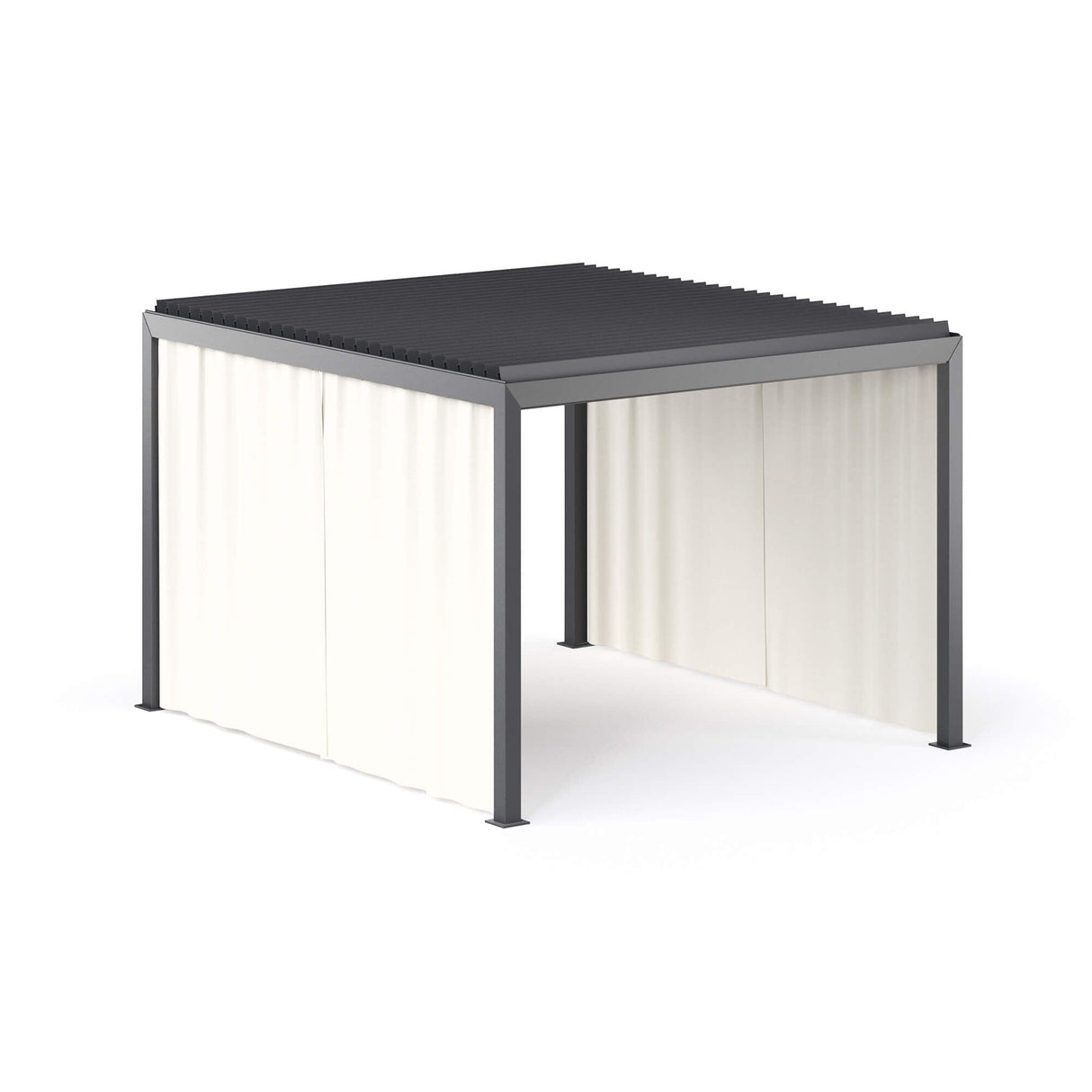 Emu 3000 Nuvola Pavillon bioclimatique électrique 4x3.5m avec leds, rideaux en sus