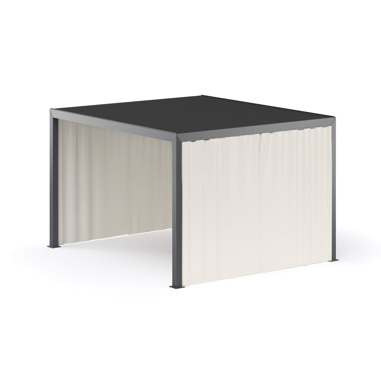 Emu 3000 Nuvola Pavillon bioclimatique électrique 4x3.5m avec leds, rideaux en sus