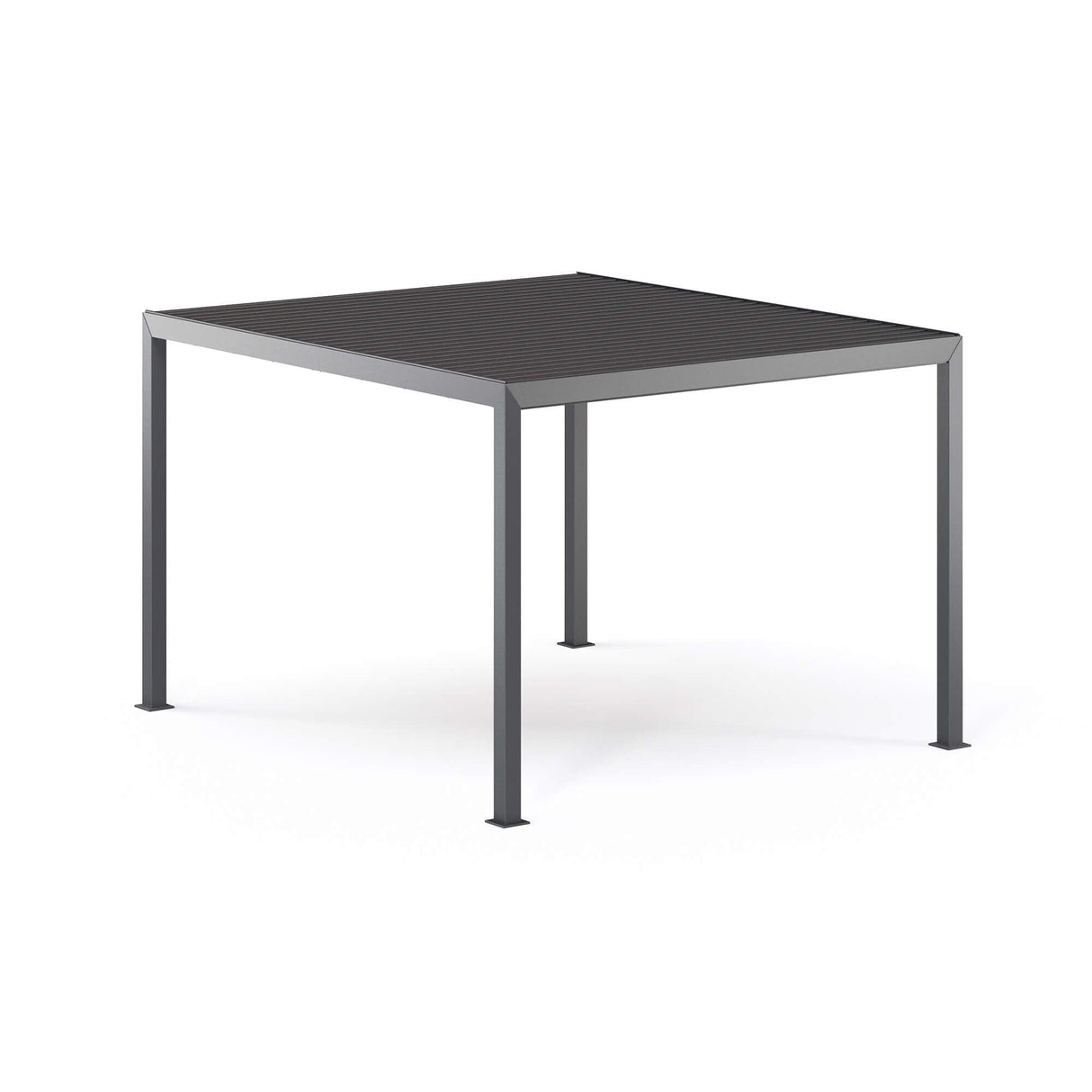 Emu 3000 Nuvola Pavillon bioclimatique électrique 4x3.5m avec leds, rideaux en sus Antique Iron 22