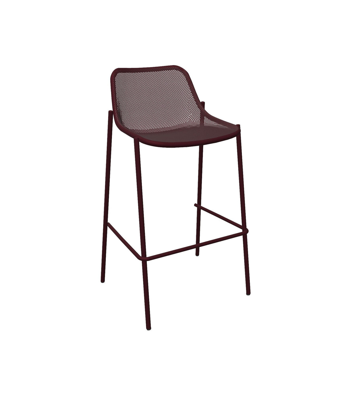 Emu 467 Round Tabouret de bar Intense Red 46