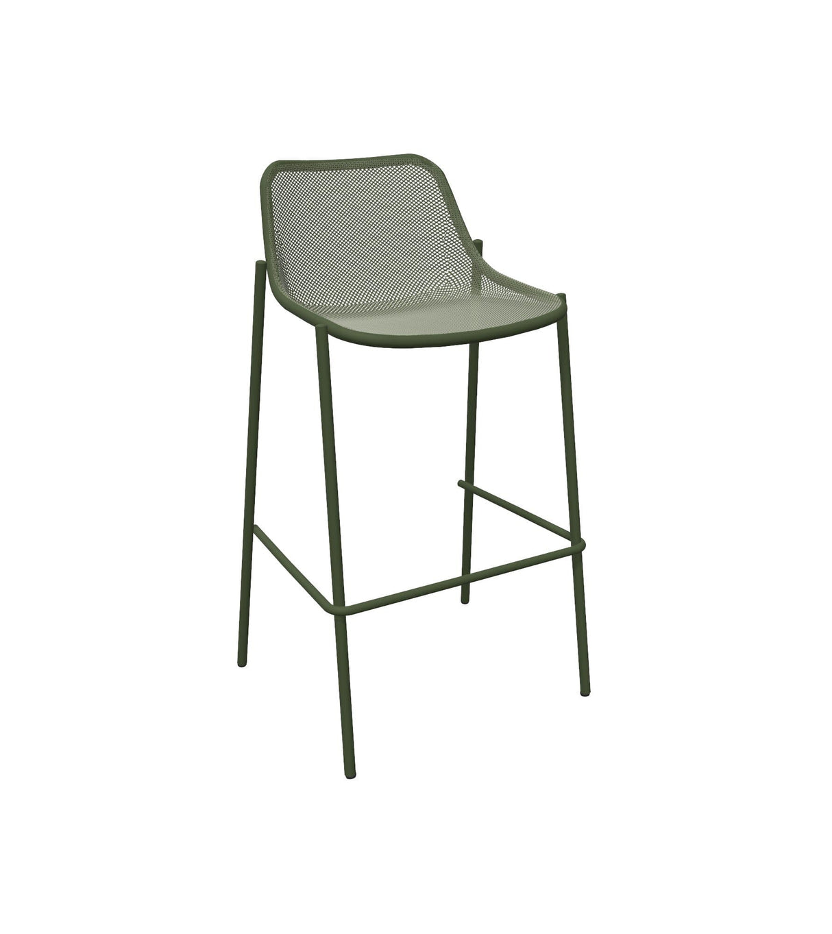 Emu 467 Round Tabouret de bar Military Green 17