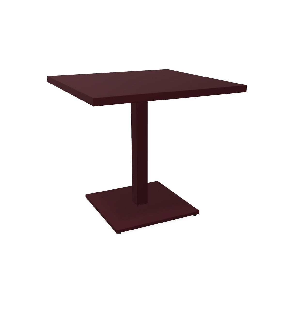 Emu 473 Round Table repas 80x80cm Intense Red 46