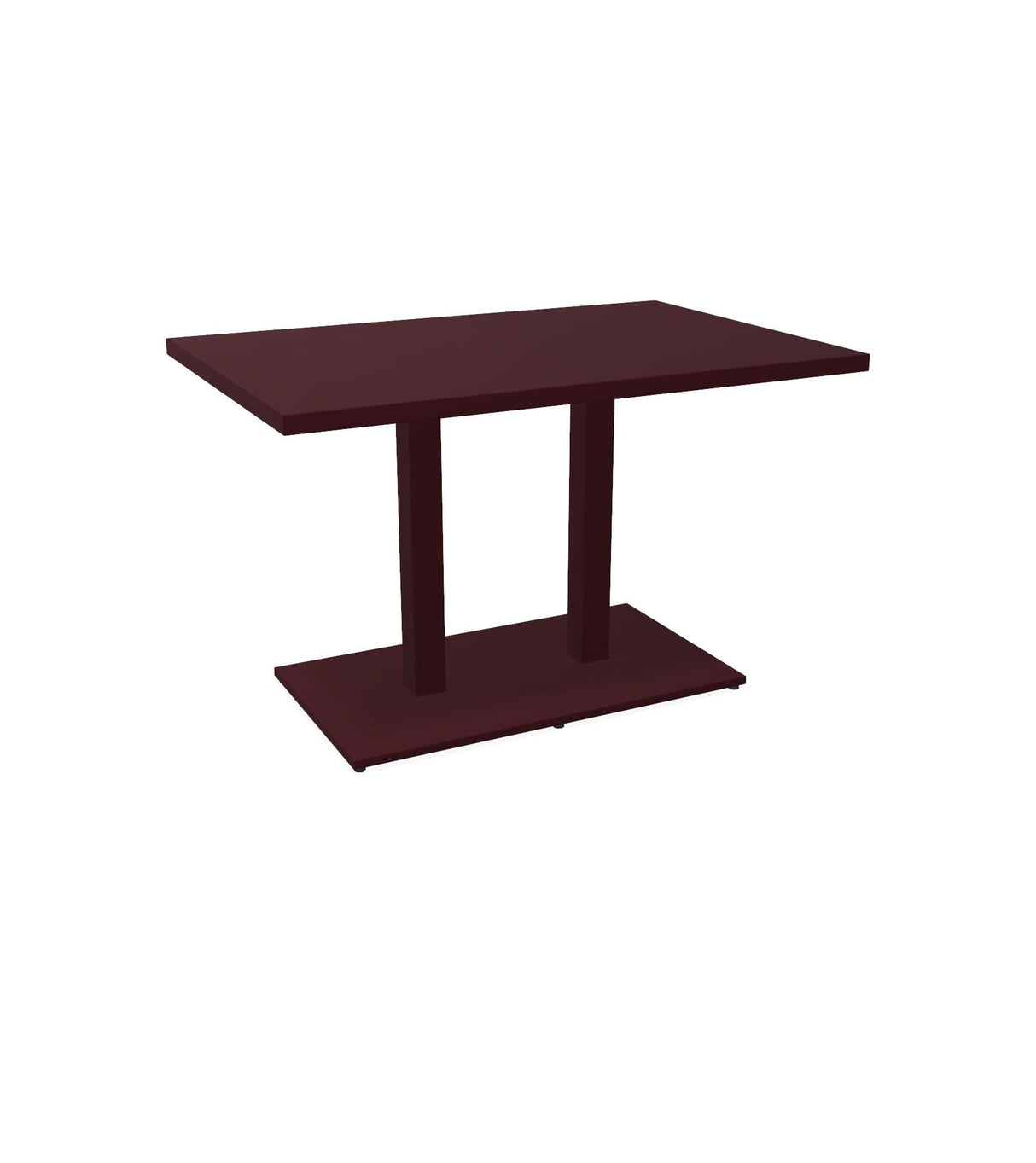 Emu 474 Round Table repas 120x80cm Intense Red 46