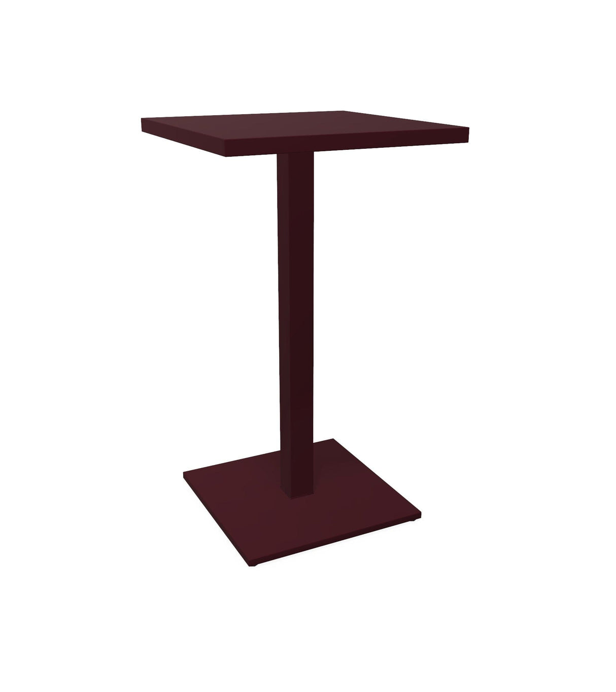 Emu 475 Round Table de bar Haute 60x60cm H=105cm Intense Red 46