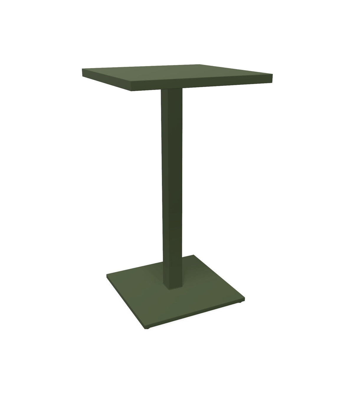Emu 475 Round Table de bar Haute 60x60cm H=105cm Military Green 17