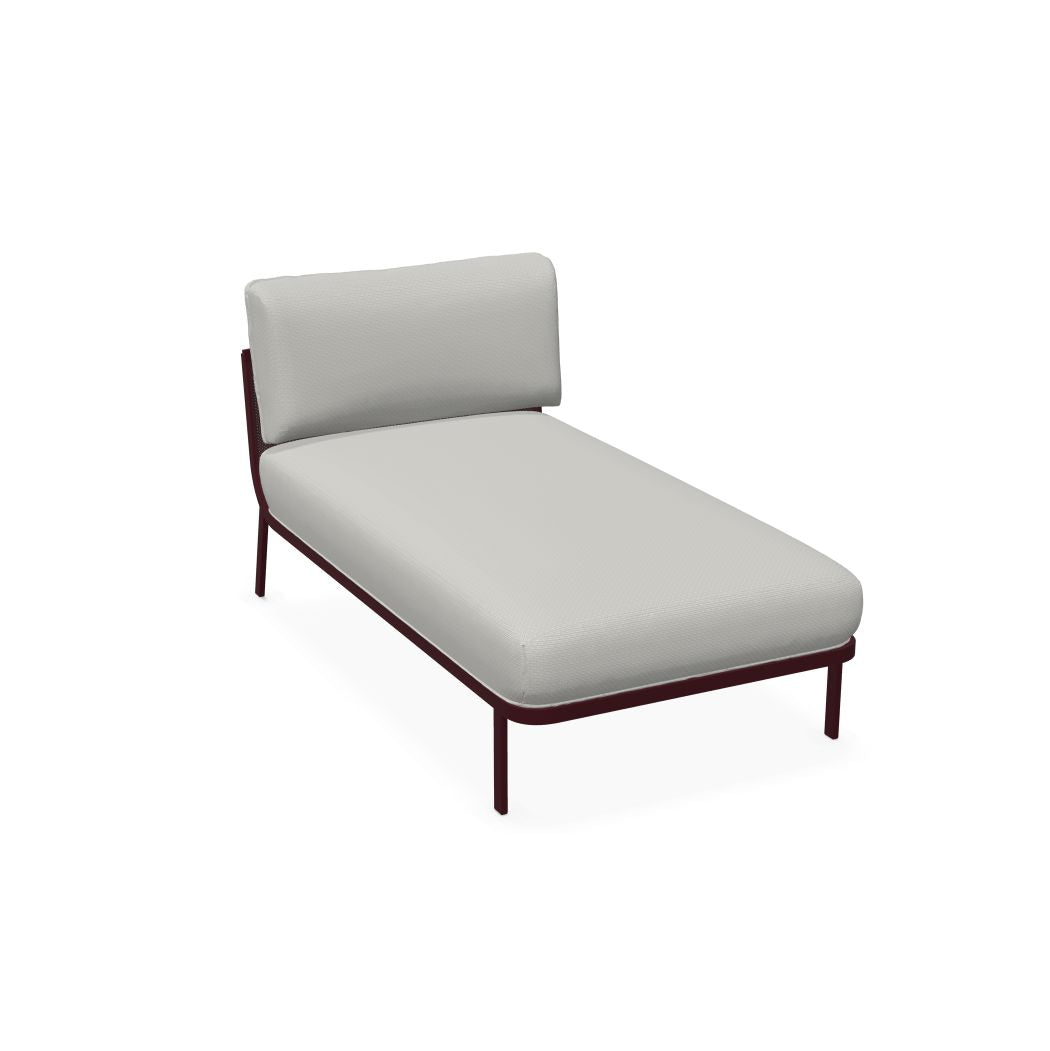 Emu 5037 Cabla Module Chaise longue, coussins non inclus Intense Red 46