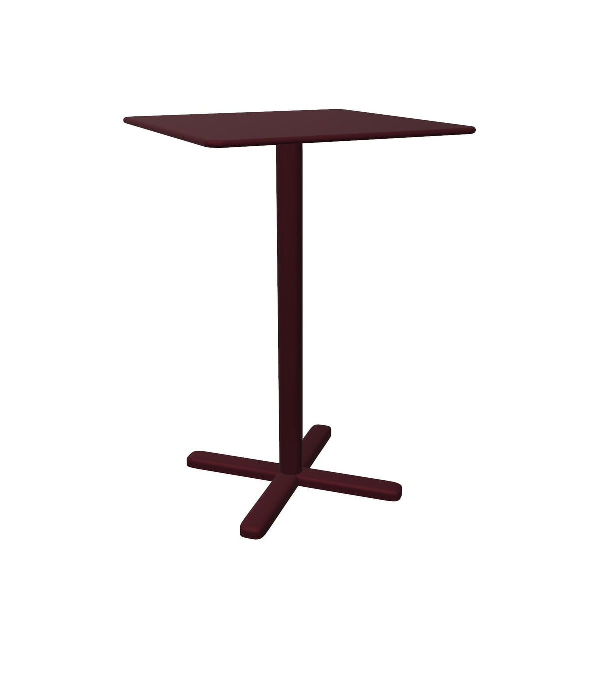 Emu 528 Darwin Table de bar Haute 70x70cm H:105cm Intense Red 46