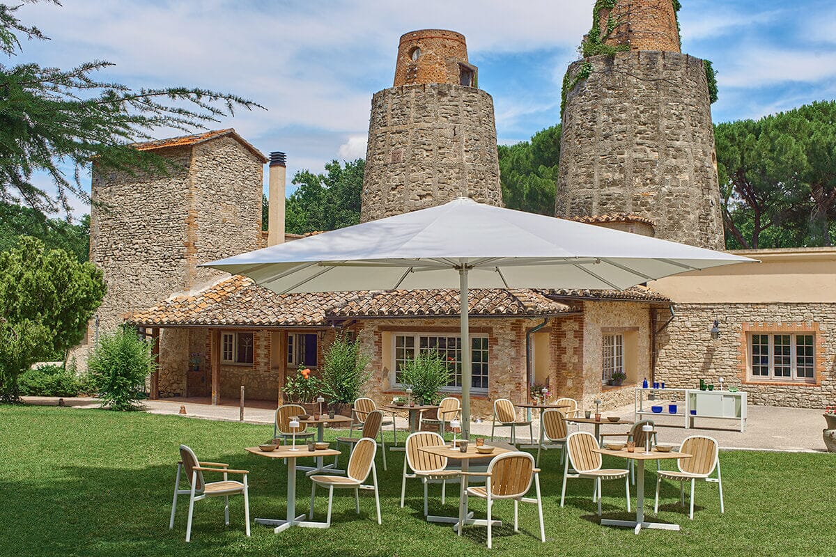 Emu 6040 Twins Chaise Repas Alu Teak