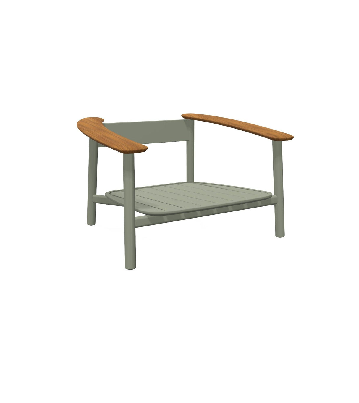 Emu 6045 Twins Fauteuil Lounge 1-Seater Alu Teak - coussins non inclus Grey Green 37