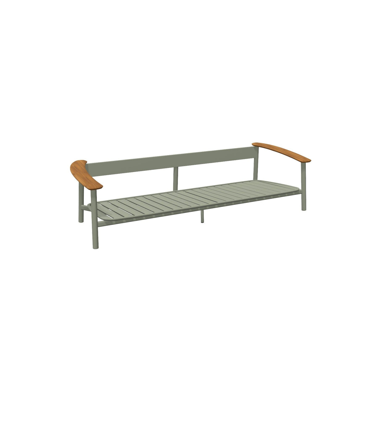 Emu 6047 Twins Canapé 3 places Alu Teak - coussins non inclus Grey Green 37