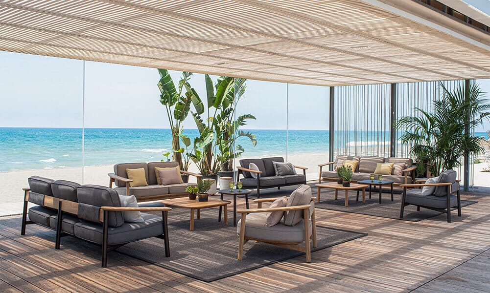 Emu 6055 Twins Fauteuil Lounge 1-Seater Teak - coussins non inclus