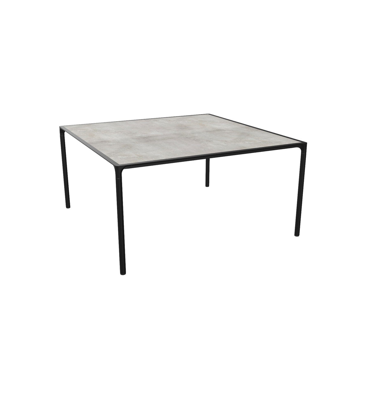 Emu 724 Terramare Table repas 150x150cm Black 24 / Gres Lead 53