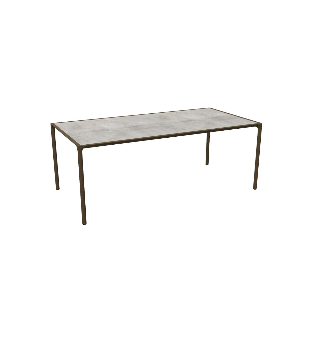 Emu 725 Terramare Table repas 203x103cm Indian Brown 41 / Gres Lead 53