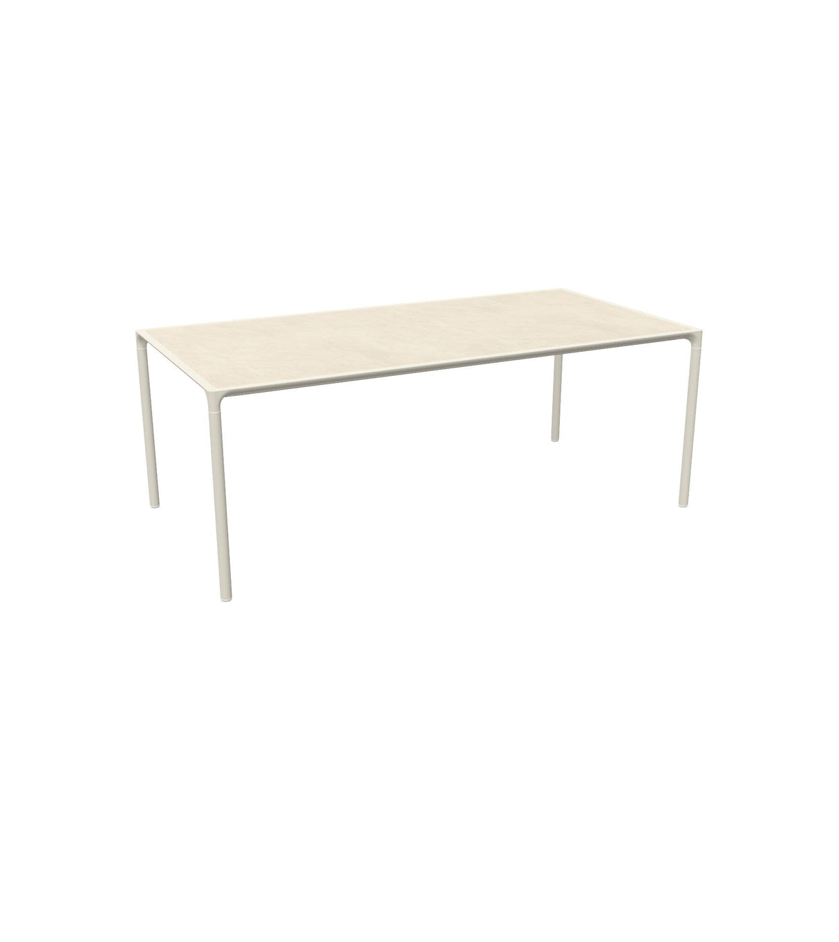 Emu 725 Terramare Table repas 203x103cm Matt White 23 / Gres Salt 51