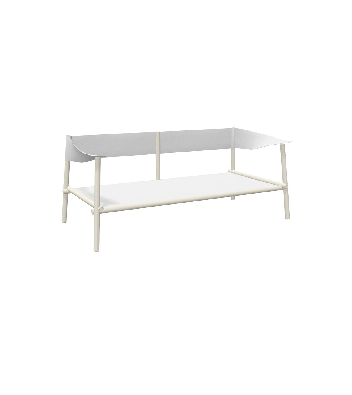 Emu 730 Terramare Structure Canapé 2 places Lounge, coussins en sus Matt White 23 / White 200/92