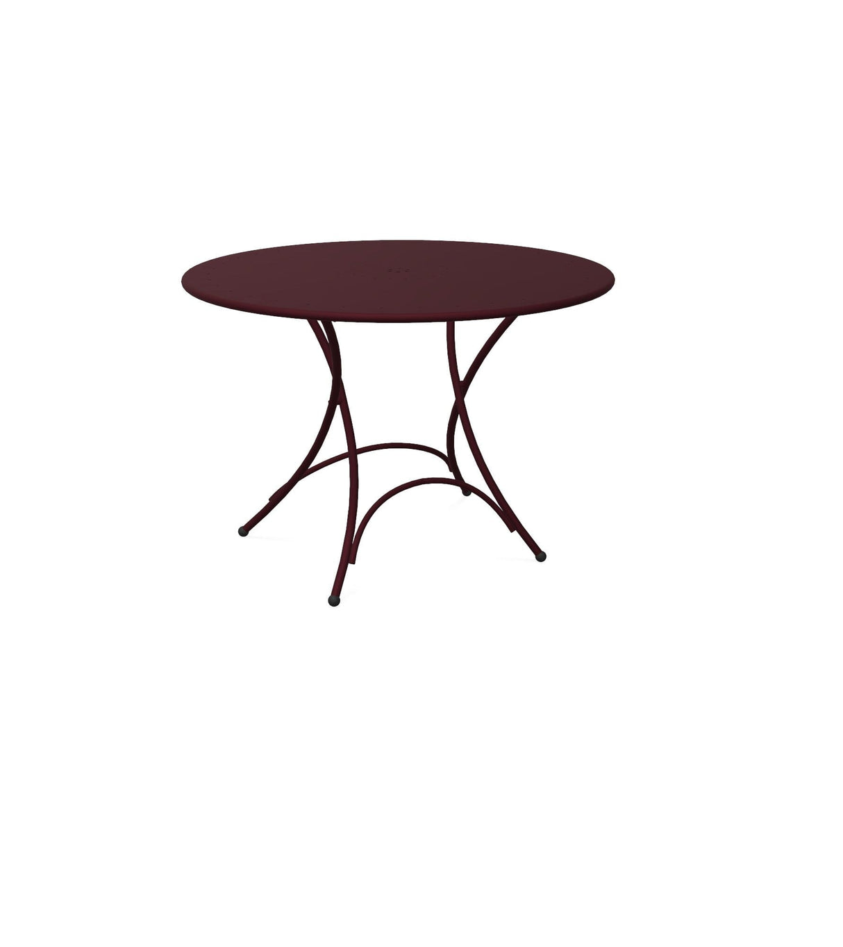 Emu 904 Pigalle Table repas ronde Ø105cm Intense Red 46