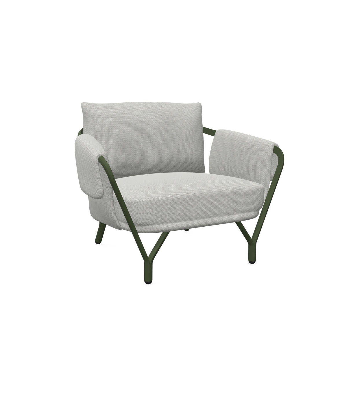 Emu 9045 Angel Fauteuil Club Lounge, coussins en sus Military Green 17