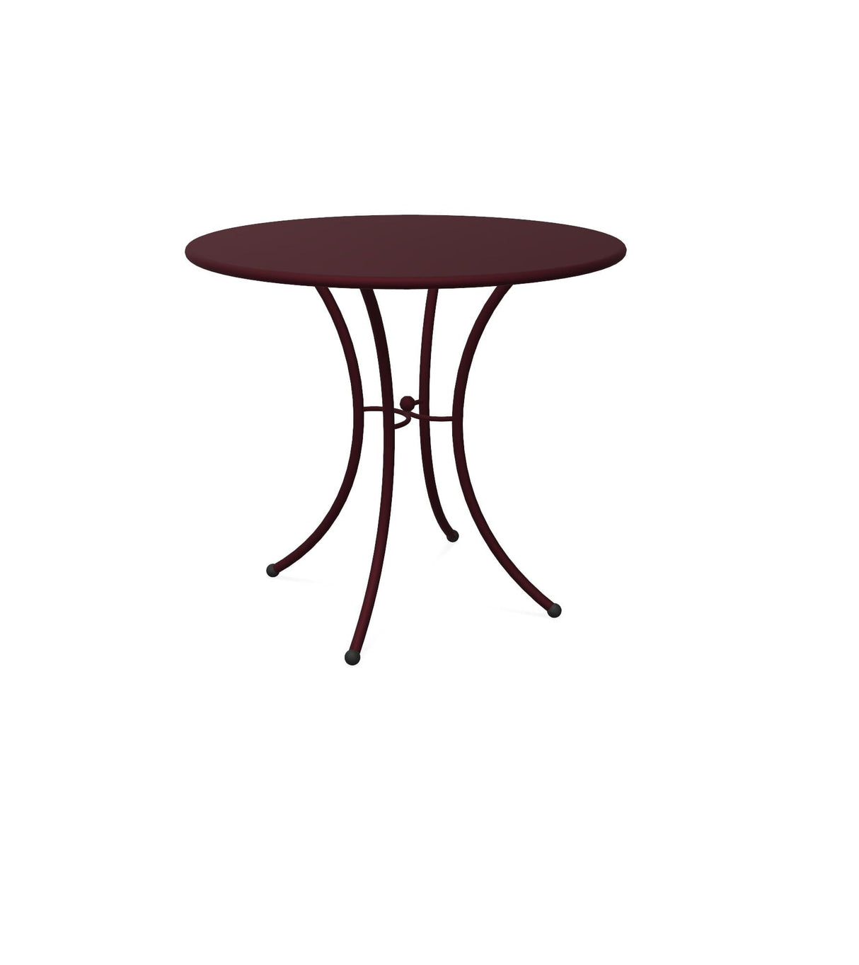 Emu 906 Pigalle Table repas ronde Ø80cm Intense Red 46