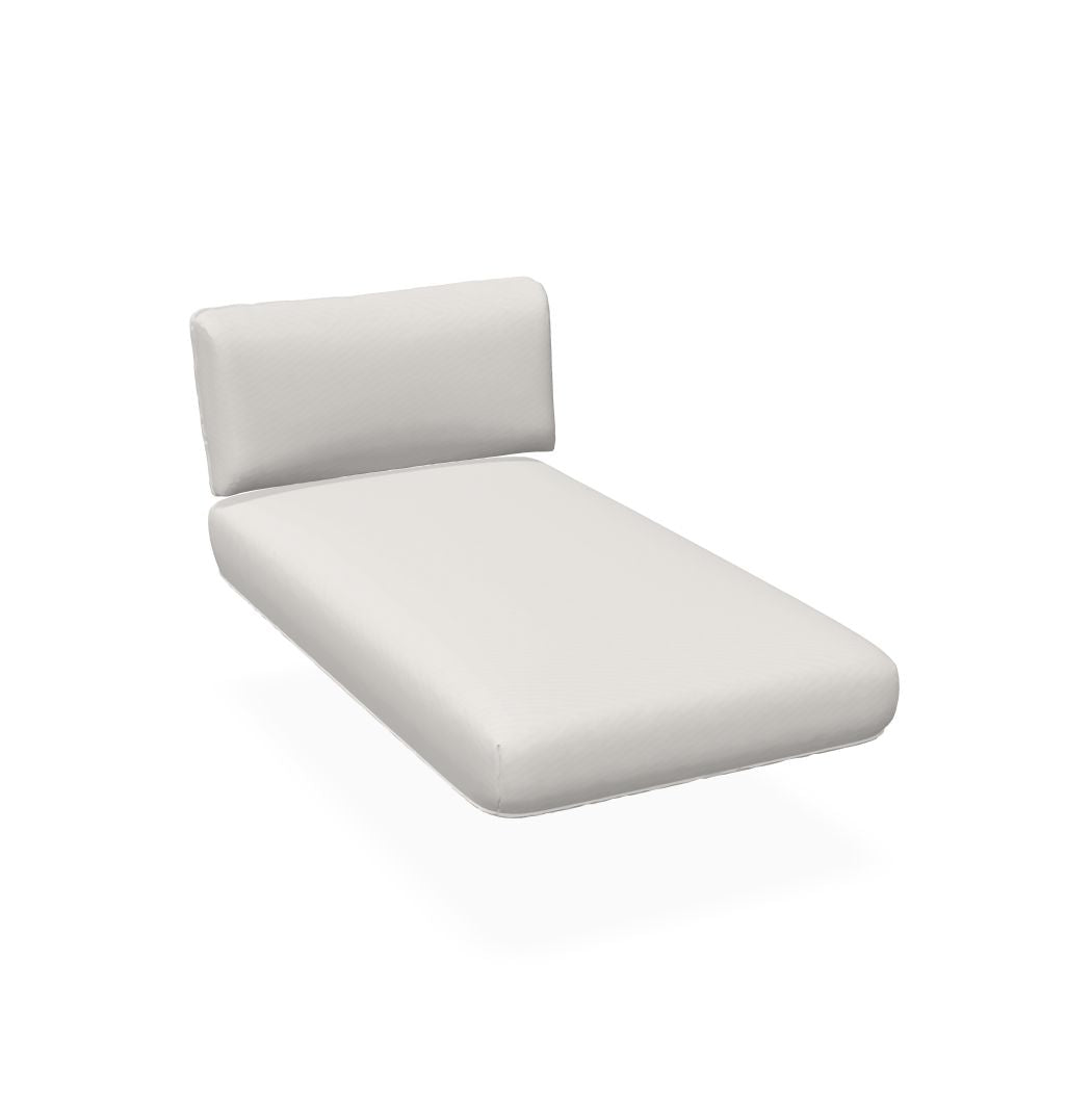Emu C/5037 Cabla Set Coussin Assise et Coussin Dossier pour Module Chaise longue Basic WHITE Acrylic 700/32