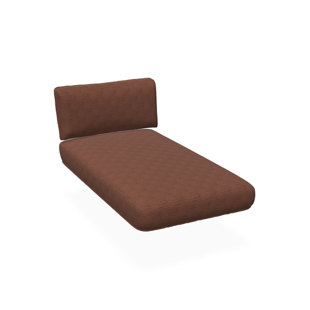 Emu C/5037 Cabla Set Coussin Assise et Coussin Dossier pour Module Chaise longue Premium BRICK RED 600/31 (Cat.E)