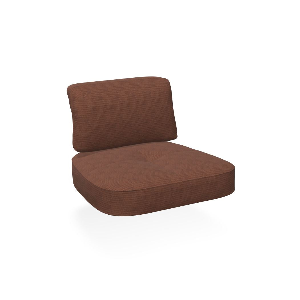 Emu C/6055 Twins Coussin Assise et Dossier pour Fauteuil Lounge 1-Seater Premium BRICK RED 600/31 (Cat.E)